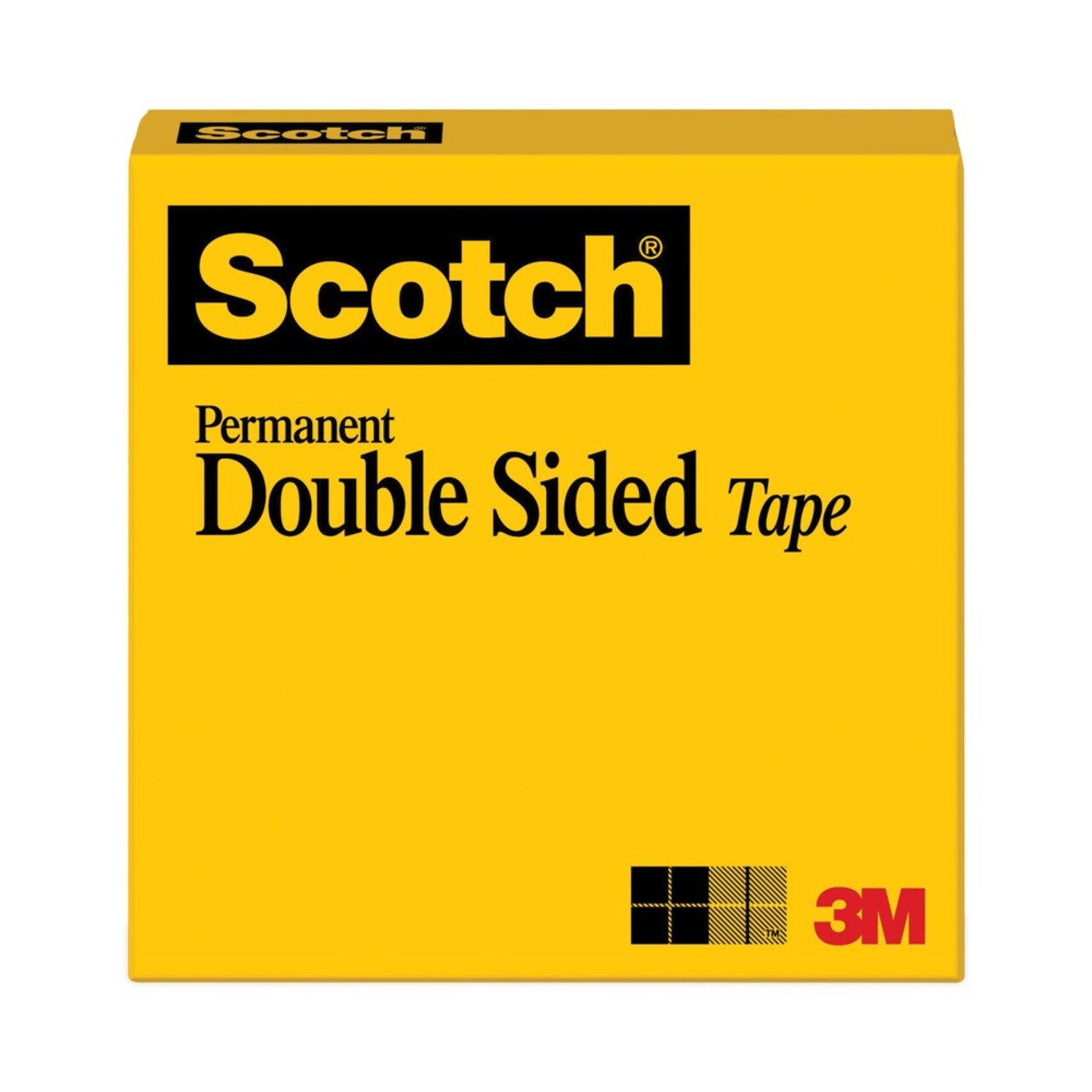 Scotch 3 in. Core 0.5 in. x 36 yds Double-Sided Tape - Clear (1-Roll)